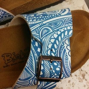 Birkenstock Sandals Blue/white SZ 8-8.5